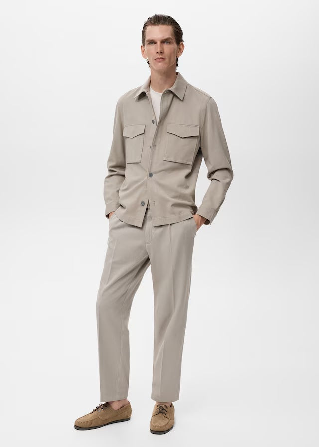 Mango trousers alicudi in Stone - 99999999_01