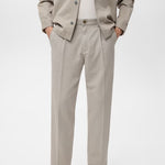 Mango trousers alicudi in Stone