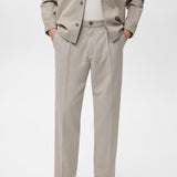 Mango trousers alicudi in Stone