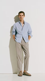 Mango trousers alicudi in Stone - D3