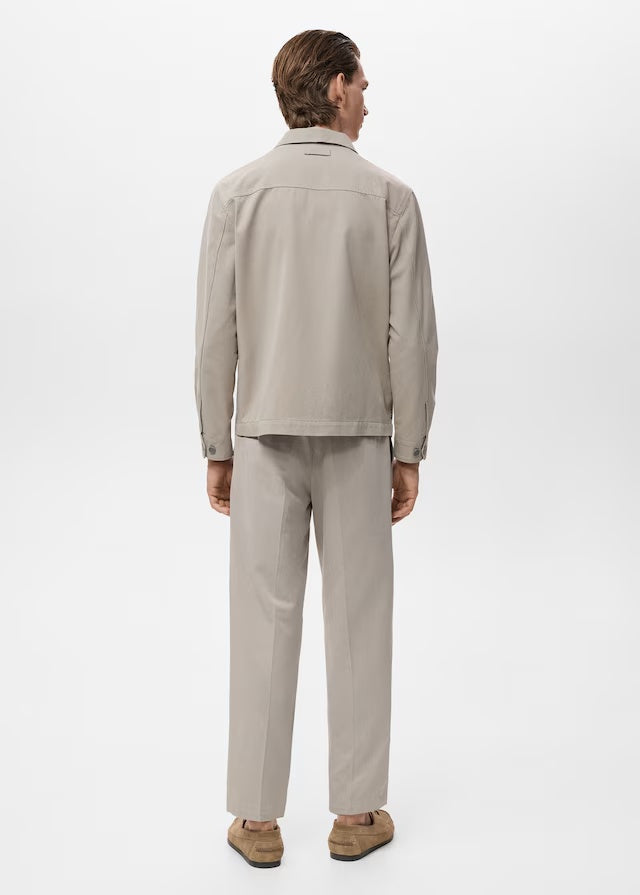 Mango trousers alicudi in Stone - R