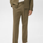 Mango trousers alicudi in Olive