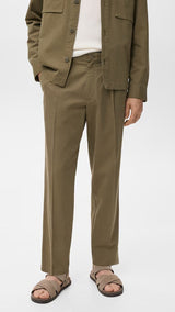 Mango trousers alicudi in Olive