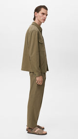 Mango trousers alicudi in Olive - D1
