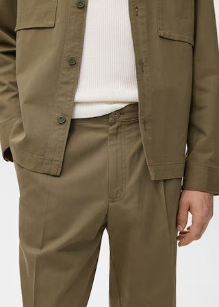 Mango trousers alicudi in Olive - D6