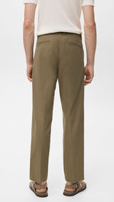 Mango trousers alicudi in Olive - R