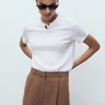 Mango t-shirt rita in White