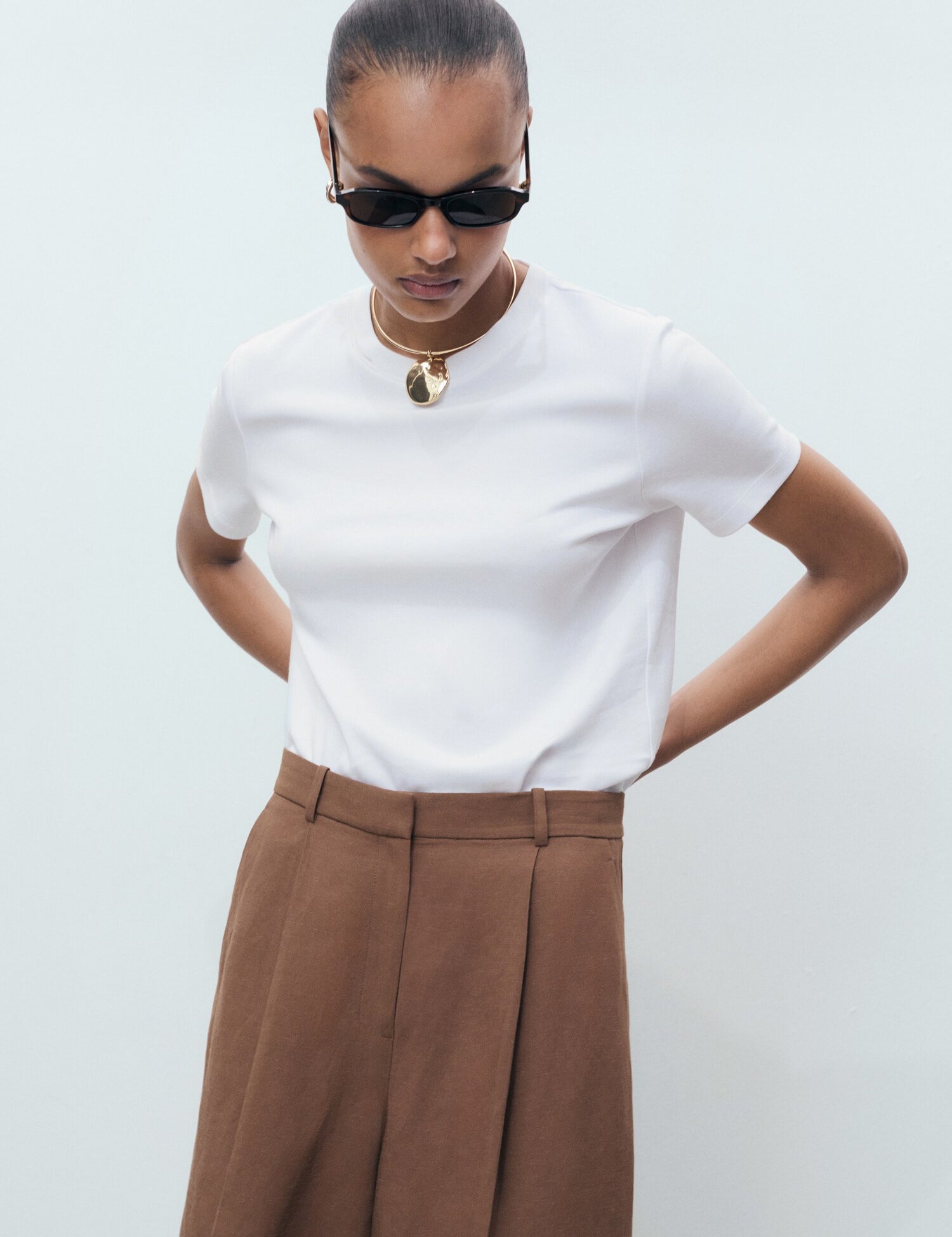 Mango t-shirt rita in White