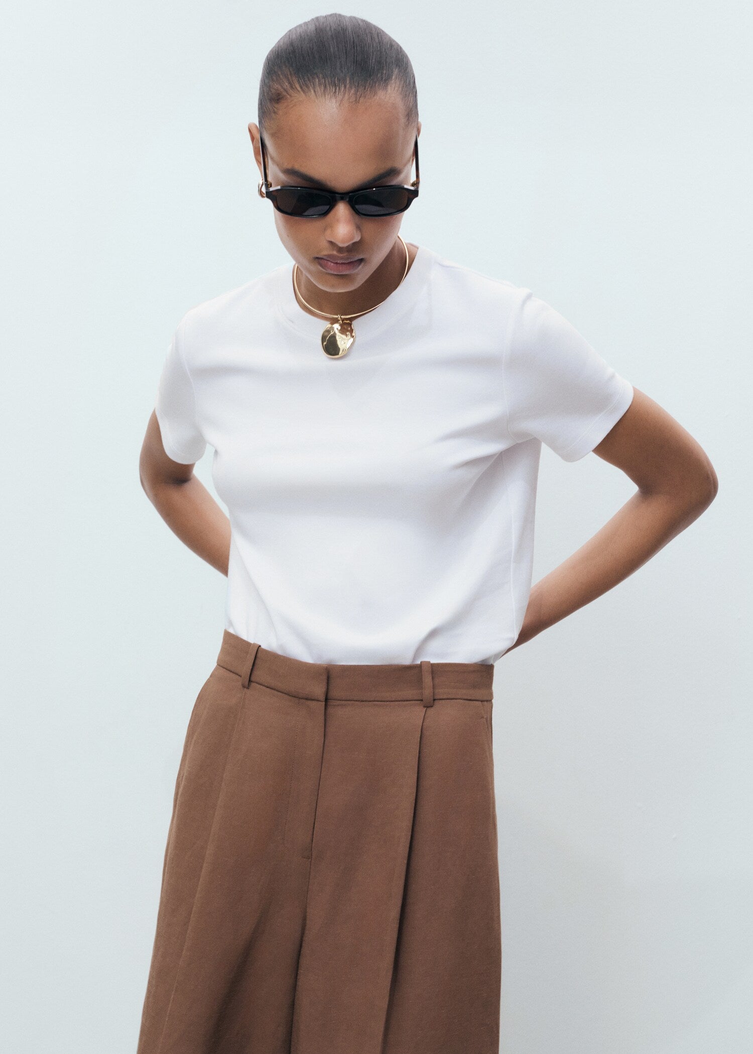 Mango t-shirt rita in White