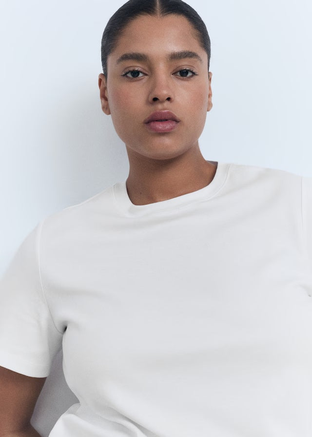 Mango t-shirt rita in White - D4