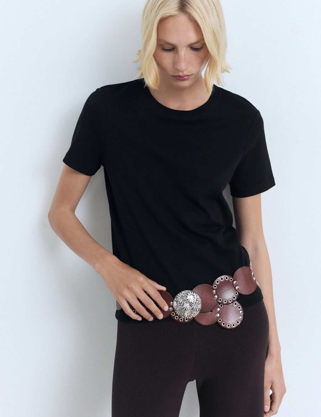 Mango t-shirt rita in Black