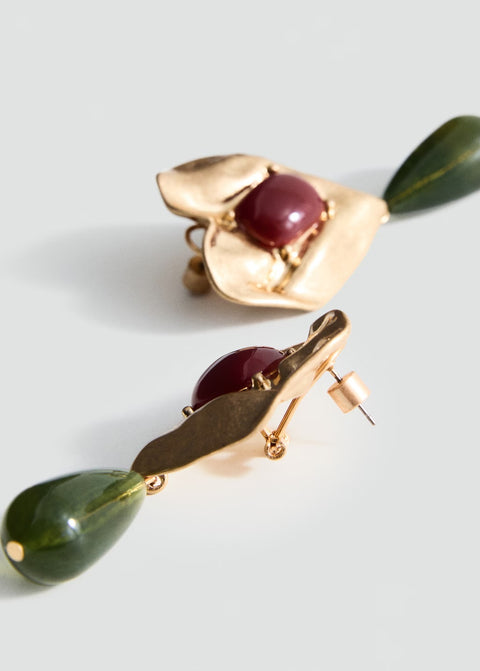 Mango earrings jim in gold