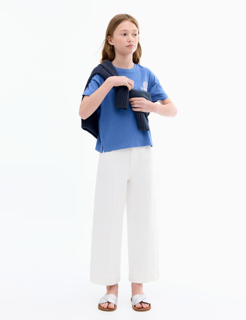 Mango jeans culotte1 in White - 99999999_01