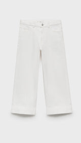 Mango jeans culotte1 in White - B