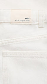 Mango jeans culotte1 in White - D0