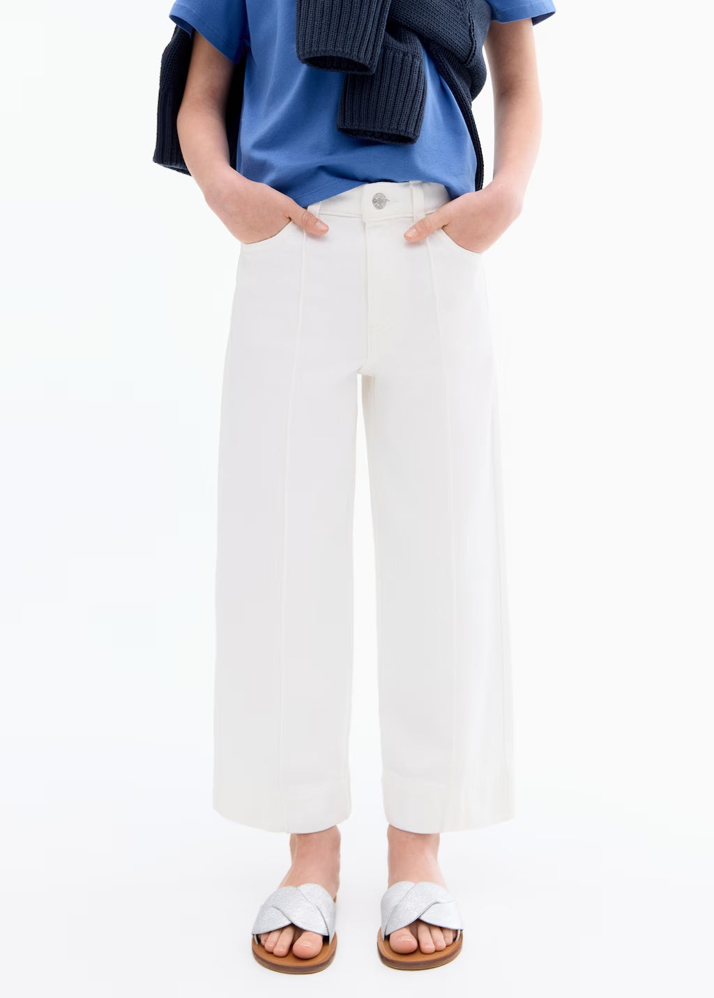 Mango jeans culotte1 in White - D6