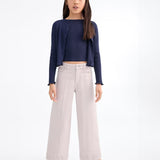 Mango jeans culotte1 in Mauve - 99999999_01