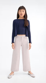 Mango jeans culotte1 in Mauve - 99999999_01