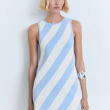 Mango dress rallado in Sky Blue