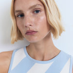 Mango dress rallado in Sky Blue - D1
