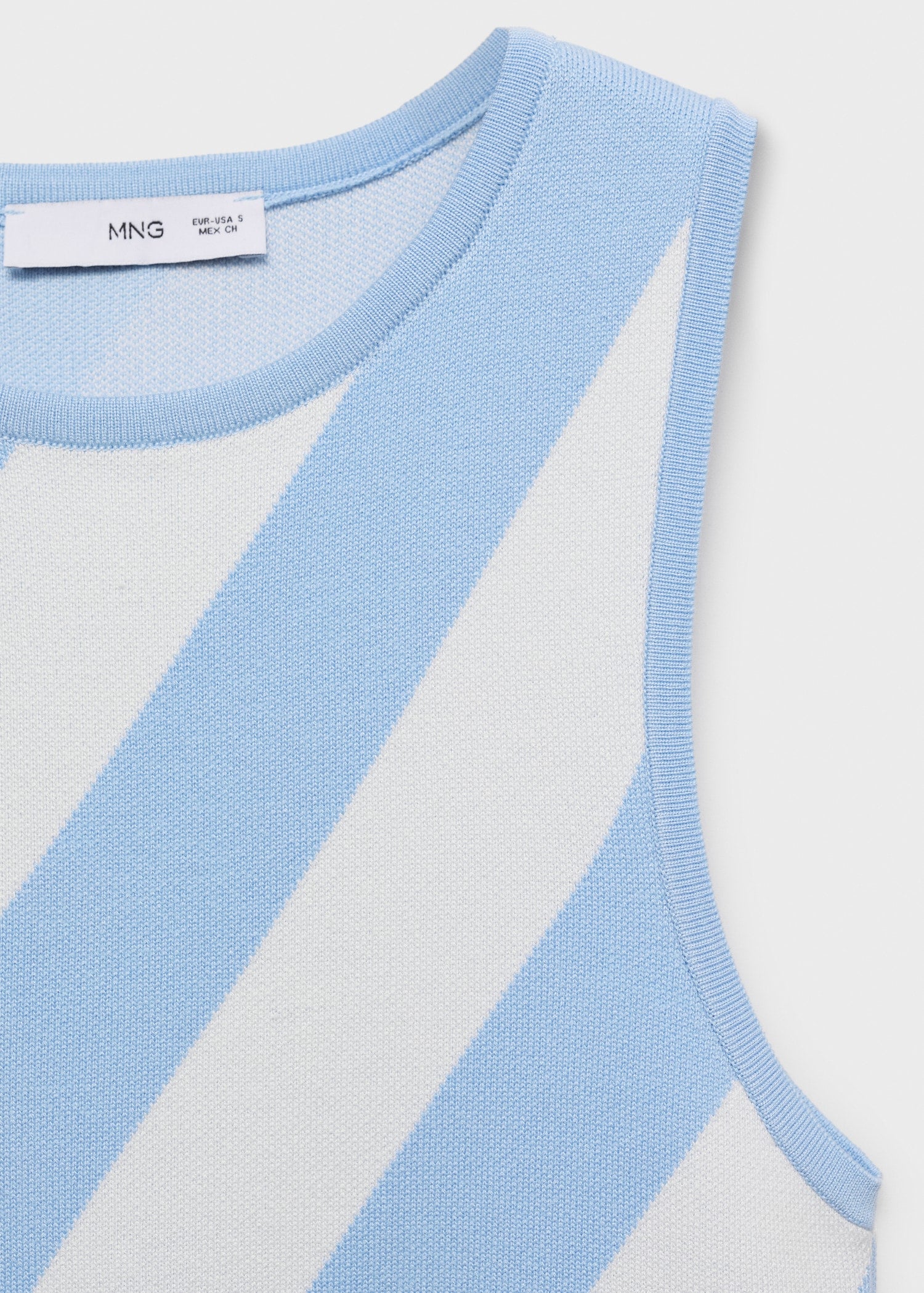 Mango dress rallado in Sky Blue - D8