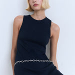 Mango dress rallado in Navy - D2