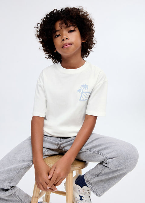 Mango t-shirt sonicfas in off white