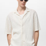 Mango shirt ditella in Off White