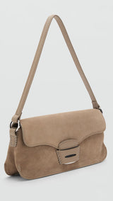 Mango shoulder bag mask in Camel