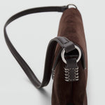 Mango shoulder bag mask in Chocolate - D2