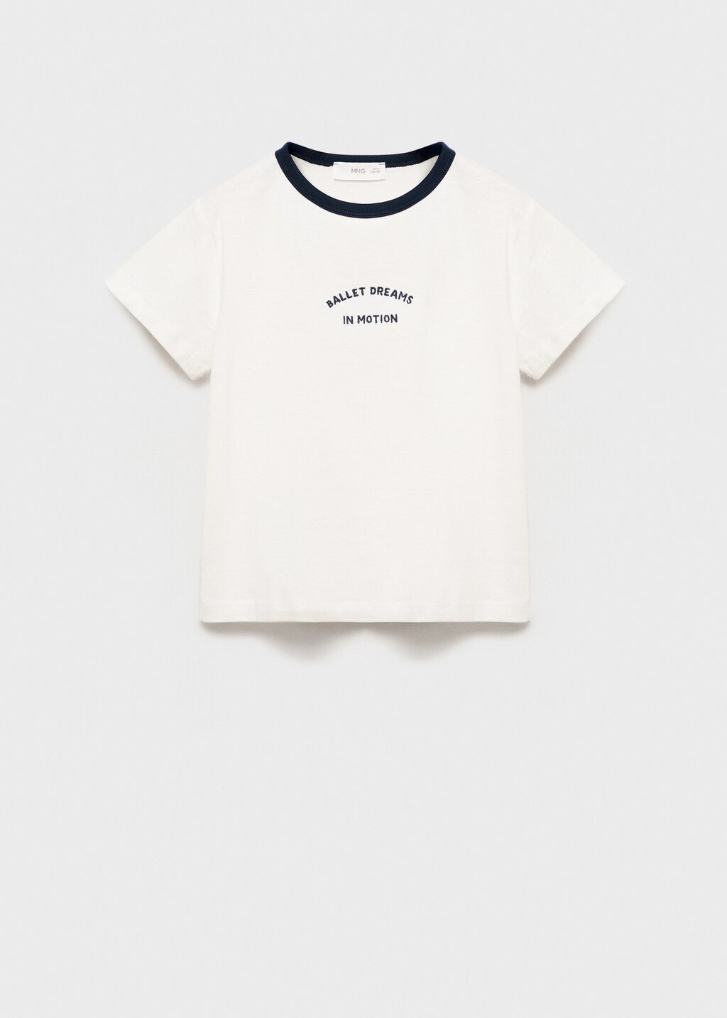 Mango t-shirt contrast in Off White - B