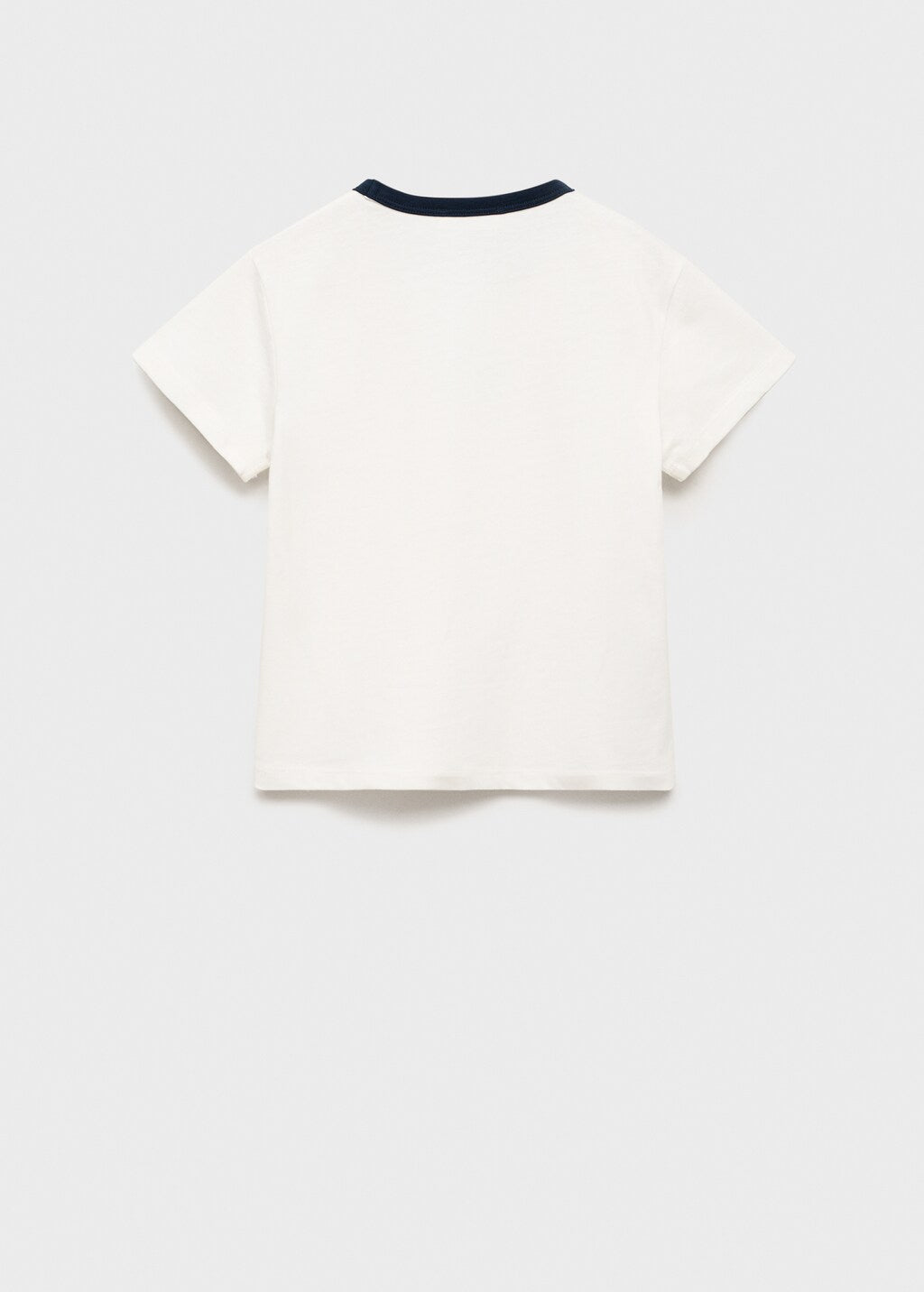 Mango t-shirt contrast in Off White - R