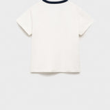 Mango t-shirt contrast in Off White - R