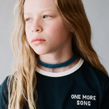 Mango t-shirt contrast in Navy - D5