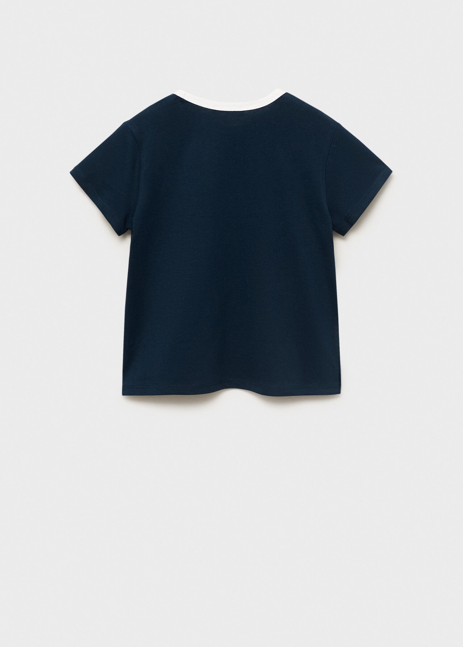 Mango t-shirt contrast in Navy - R