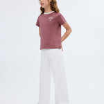 Mango t-shirt contrast in Cherry - 99999999_01