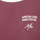 Mango t-shirt contrast in Cherry - D8