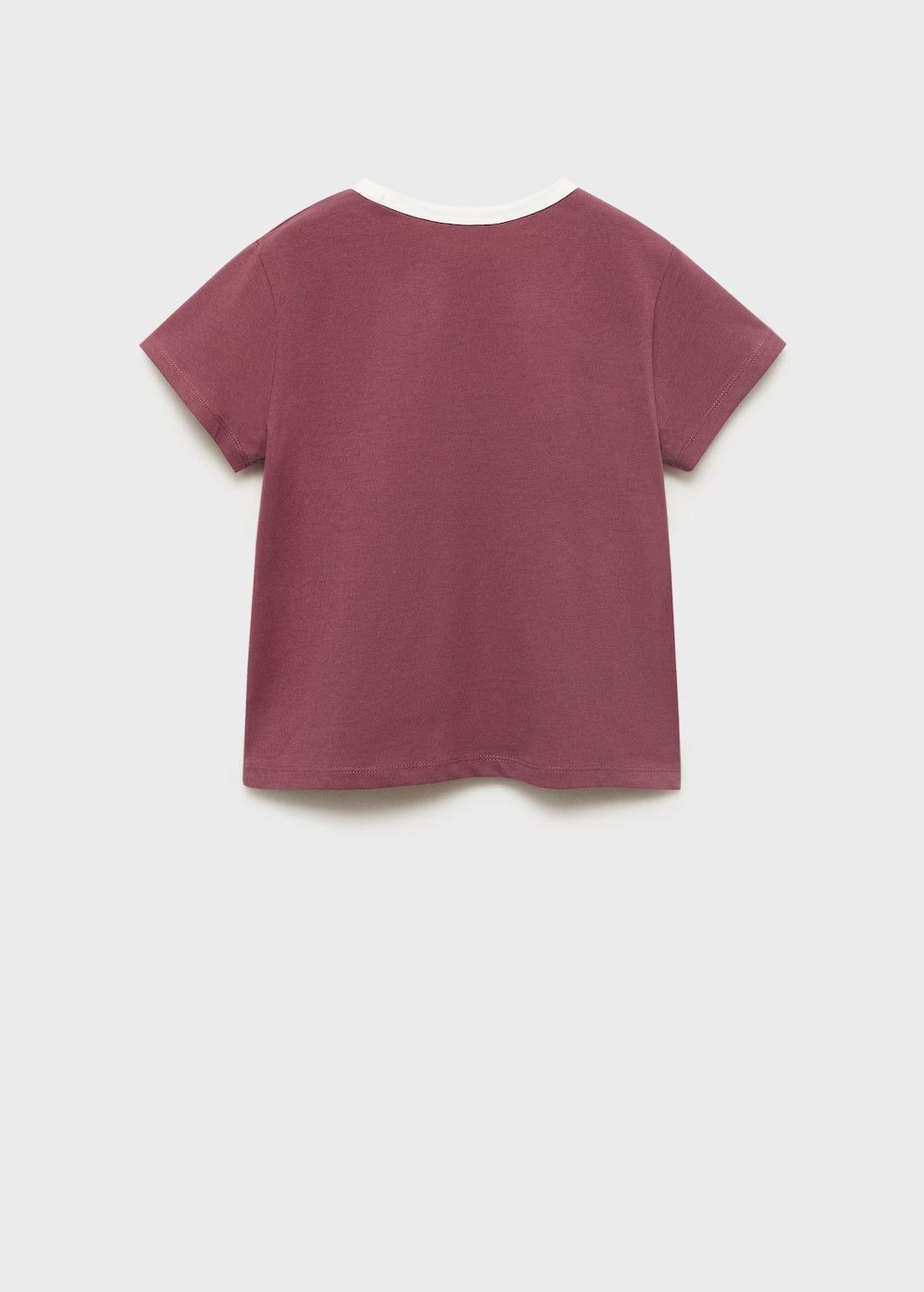 Mango t-shirt contrast in Cherry - R