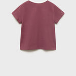 Mango t-shirt contrast in Cherry - R