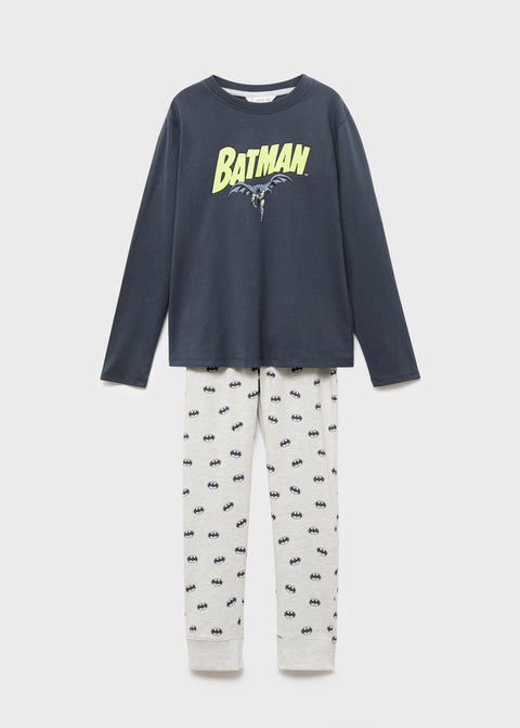 Mango pyjama batmanpy in medium grey vig.