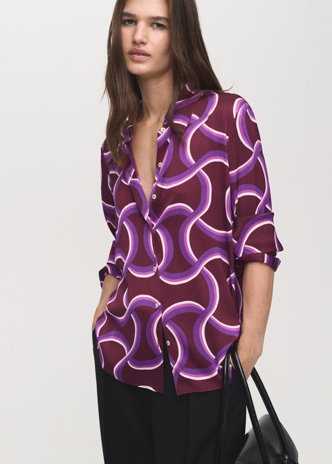 Mango shirt ideale in violet