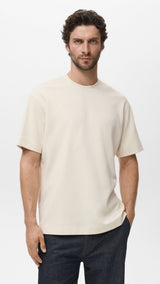 Mango t-shirt londonc in Sand