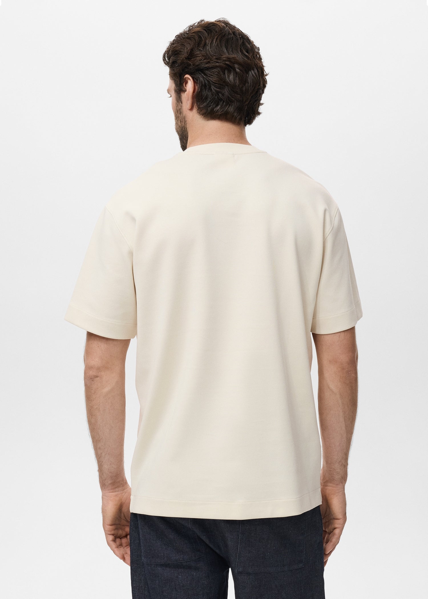 Mango t-shirt londonc in Sand - R