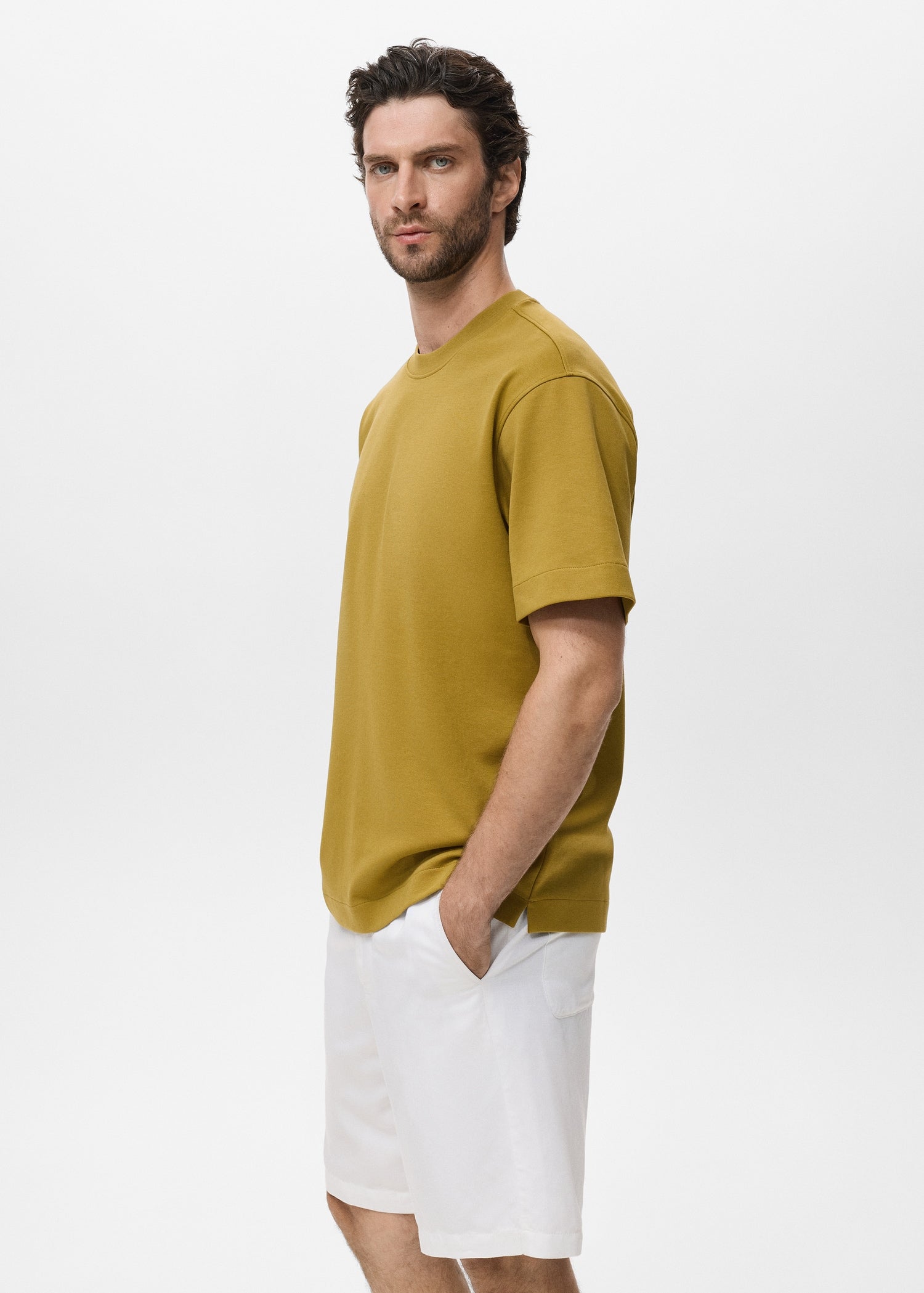 Mango t-shirt londonc in Ochre - D2