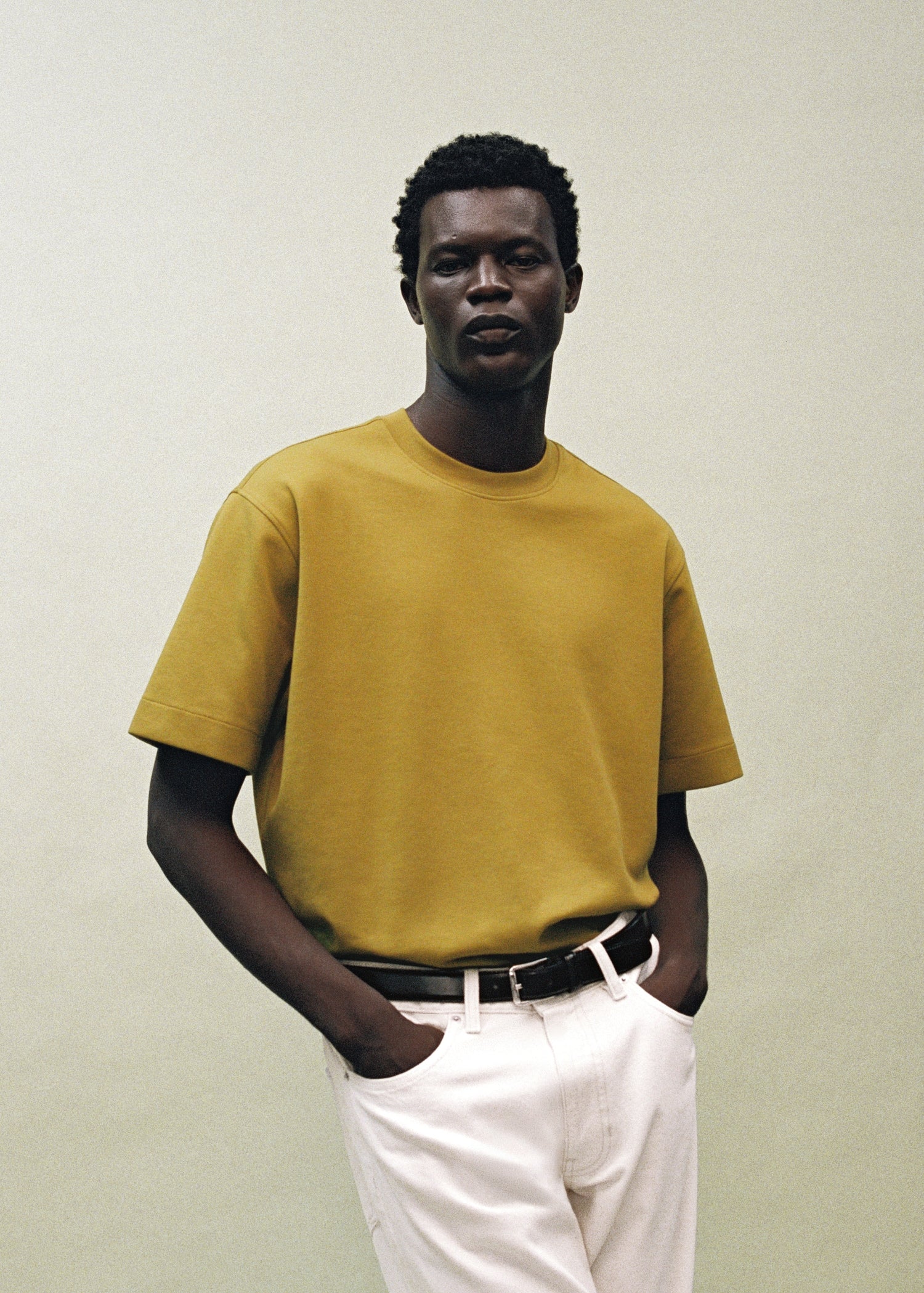 Mango t-shirt londonc in Ochre - D3