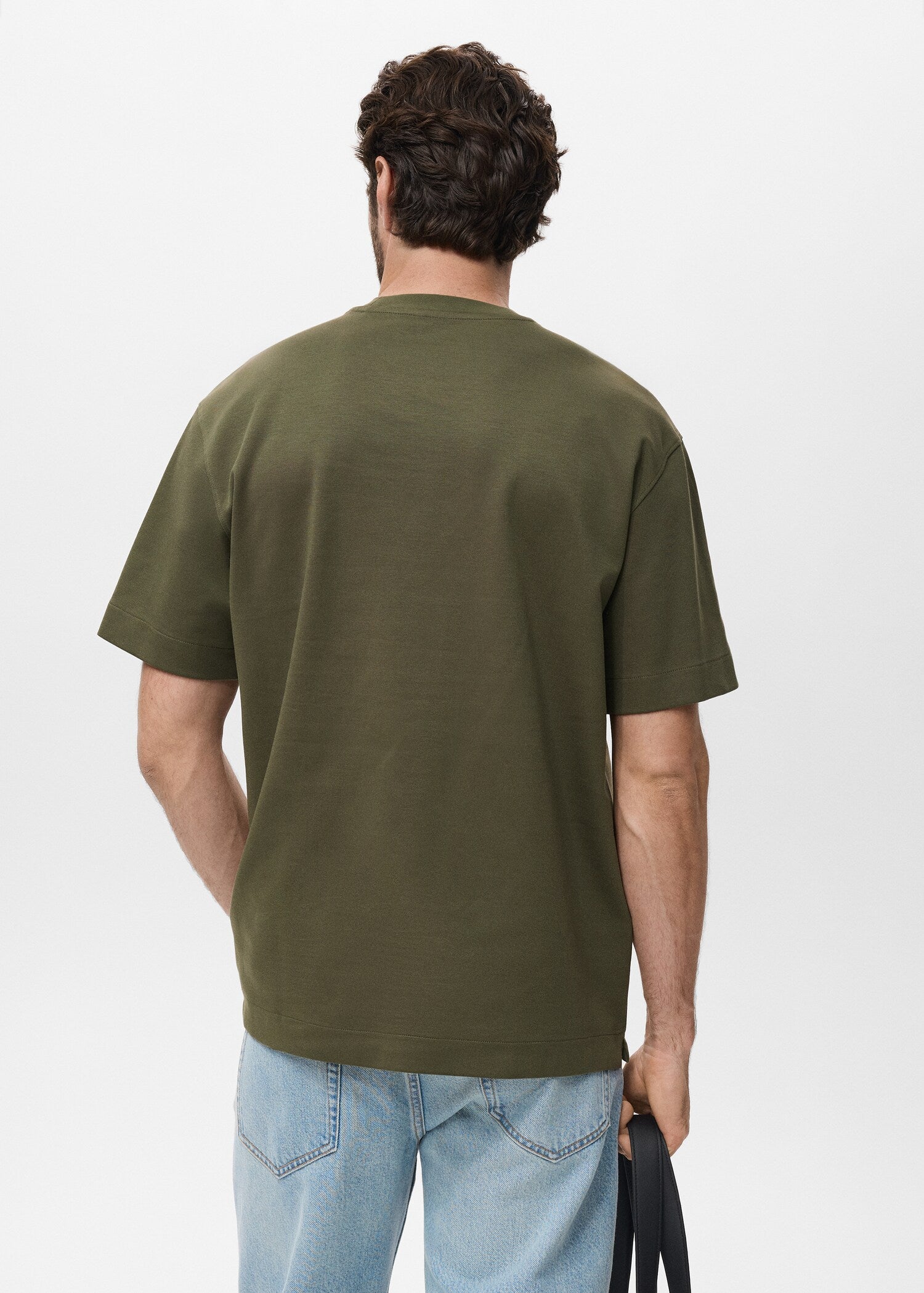 Mango t-shirt londonc in Khaki - R