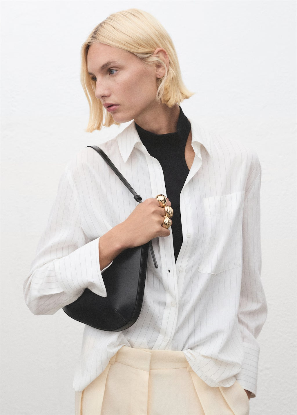 Mango shoulder bag romeo in Black - 99999999_01