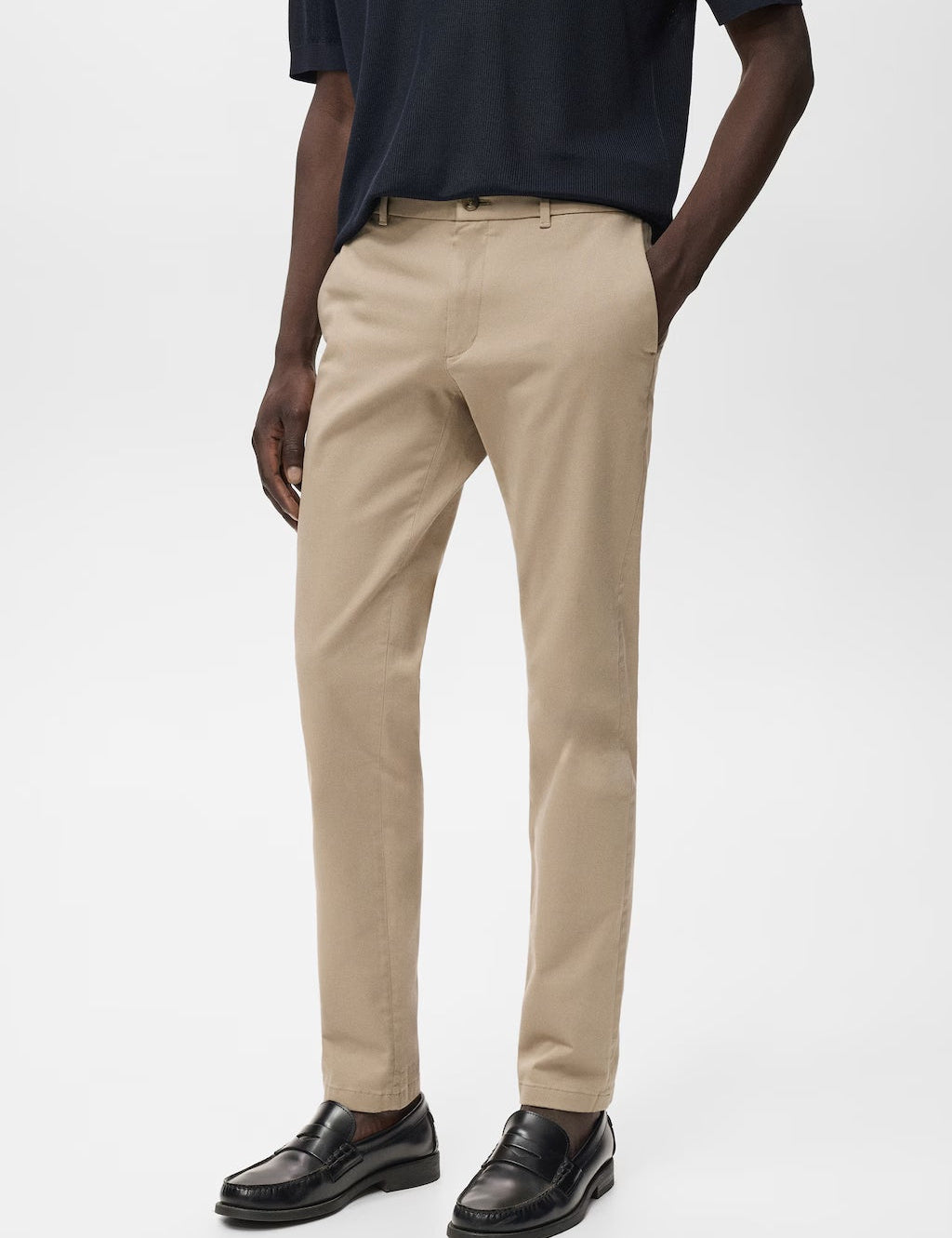 Mango trousers barna in Beige