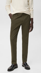 Mango trousers barna in Khaki