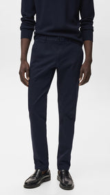 Mango trousers barna in Navy